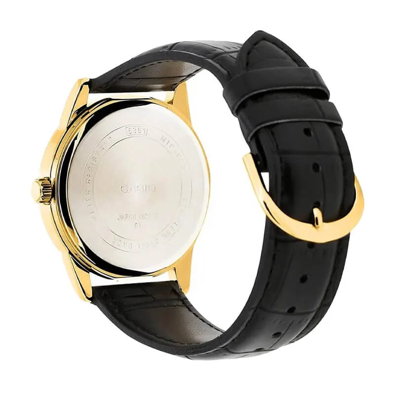 Casio Formal Black Leather Strap Ladies Watch- LTP-V001GL-7B